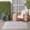 image:imageNourison Home Nourison Essentials NavyIvory 5 x Square Area Rug  Easy Clean Non Shedding Bed Room Living Room Dining Room Kitchen 5 x SquareGreyIvory