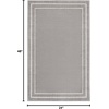 image:imageNourison Home Nourison Essentials NavyIvory 5 x Square Area Rug  Easy Clean Non Shedding Bed Room Living Room Dining Room Kitchen 5 x SquareGreyIvory