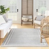 image:imageNourison Home Nourison Essentials NavyIvory 5 x Square Area Rug  Easy Clean Non Shedding Bed Room Living Room Dining Room Kitchen 5 x SquareGreyIvory