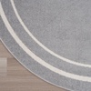 image:imageNourison Home Nourison Essentials NavyIvory 5 x Square Area Rug  Easy Clean Non Shedding Bed Room Living Room Dining Room Kitchen 5 x SquareGreyIvory