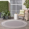image:imageNourison Home Nourison Essentials NavyIvory 5 x Square Area Rug  Easy Clean Non Shedding Bed Room Living Room Dining Room Kitchen 5 x SquareGreyIvory
