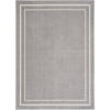 image:imageNourison Home Nourison Essentials NavyIvory 5 x Square Area Rug  Easy Clean Non Shedding Bed Room Living Room Dining Room Kitchen 5 x SquareGreyIvory