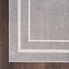 image:imageNourison Home Nourison Essentials NavyIvory 5 x Square Area Rug  Easy Clean Non Shedding Bed Room Living Room Dining Room Kitchen 5 x SquareGreyIvory