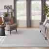 image:imageNourison Home Nourison Essentials NavyIvory 5 x Square Area Rug  Easy Clean Non Shedding Bed Room Living Room Dining Room Kitchen 5 x SquareGreyIvory