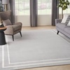 image:imageNourison Home Nourison Essentials NavyIvory 5 x Square Area Rug  Easy Clean Non Shedding Bed Room Living Room Dining Room Kitchen 5 x SquareGreyIvory