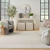 image:imageNourison Home Nourison Essentials NavyIvory 5 x Square Area Rug  Easy Clean Non Shedding Bed Room Living Room Dining Room Kitchen 5 x SquareIvory Gold