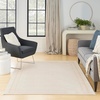 image:imageNourison Home Nourison Essentials NavyIvory 5 x Square Area Rug  Easy Clean Non Shedding Bed Room Living Room Dining Room Kitchen 5 x SquareIvory Gold
