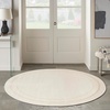 image:imageNourison Home Nourison Essentials NavyIvory 5 x Square Area Rug  Easy Clean Non Shedding Bed Room Living Room Dining Room Kitchen 5 x SquareIvory Gold