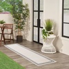 image:imageNourison Home Nourison Essentials NavyIvory 5 x Square Area Rug  Easy Clean Non Shedding Bed Room Living Room Dining Room Kitchen 5 x SquareIvoryBlack