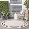 image:imageNourison Home Nourison Essentials NavyIvory 5 x Square Area Rug  Easy Clean Non Shedding Bed Room Living Room Dining Room Kitchen 5 x SquareIvoryBlack
