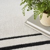 image:imageNourison Home Nourison Essentials NavyIvory 5 x Square Area Rug  Easy Clean Non Shedding Bed Room Living Room Dining Room Kitchen 5 x SquareIvoryBlack