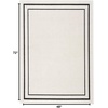 image:imageNourison Home Nourison Essentials NavyIvory 5 x Square Area Rug  Easy Clean Non Shedding Bed Room Living Room Dining Room Kitchen 5 x SquareIvoryBlack