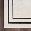 image:imageNourison Home Nourison Essentials NavyIvory 5 x Square Area Rug  Easy Clean Non Shedding Bed Room Living Room Dining Room Kitchen 5 x SquareIvoryBlack