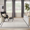 image:imageNourison Home Nourison Essentials NavyIvory 5 x Square Area Rug  Easy Clean Non Shedding Bed Room Living Room Dining Room Kitchen 5 x SquareIvoryBlack