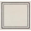 image:imageNourison Home Nourison Essentials NavyIvory 5 x Square Area Rug  Easy Clean Non Shedding Bed Room Living Room Dining Room Kitchen 5 x SquareIvoryBlack