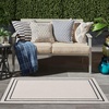 image:imageNourison Home Nourison Essentials NavyIvory 5 x Square Area Rug  Easy Clean Non Shedding Bed Room Living Room Dining Room Kitchen 5 x SquareIvoryBlack