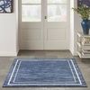 image:imageNourison Home Nourison Essentials NavyIvory 5 x Square Area Rug  Easy Clean Non Shedding Bed Room Living Room Dining Room Kitchen 5 x SquareNavyIvory