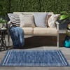 image:imageNourison Home Nourison Essentials NavyIvory 5 x Square Area Rug  Easy Clean Non Shedding Bed Room Living Room Dining Room Kitchen 5 x SquareNavyIvory