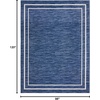 image:imageNourison Home Nourison Essentials NavyIvory 5 x Square Area Rug  Easy Clean Non Shedding Bed Room Living Room Dining Room Kitchen 5 x SquareNavyIvory