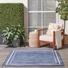 image:imageNourison Home Nourison Essentials NavyIvory 5 x Square Area Rug  Easy Clean Non Shedding Bed Room Living Room Dining Room Kitchen 5 x SquareNavyIvory