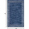 image:imageNourison Home Nourison Essentials NavyIvory 5 x Square Area Rug  Easy Clean Non Shedding Bed Room Living Room Dining Room Kitchen 5 x SquareNavyIvory