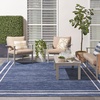 image:imageNourison Home Nourison Essentials NavyIvory 5 x Square Area Rug  Easy Clean Non Shedding Bed Room Living Room Dining Room Kitchen 5 x SquareNavyIvory