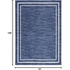 image:imageNourison Home Nourison Essentials NavyIvory 5 x Square Area Rug  Easy Clean Non Shedding Bed Room Living Room Dining Room Kitchen 5 x SquareNavyIvory