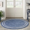image:imageNourison Home Nourison Essentials NavyIvory 5 x Square Area Rug  Easy Clean Non Shedding Bed Room Living Room Dining Room Kitchen 5 x SquareNavyIvory