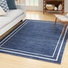 image:imageNourison Home Nourison Essentials NavyIvory 5 x Square Area Rug  Easy Clean Non Shedding Bed Room Living Room Dining Room Kitchen 5 x SquareNavyIvory
