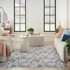 image:imageNourison Home Nourison Washables Ivory Multicolor 3 x 5 Area Rug  Easy Clean Non Shedding Bed Room Living Room Dining Room Kitchen 3 x 5Grey Multicolor