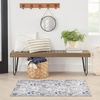 image:imageNourison Home Nourison Washables Ivory Multicolor 3 x 5 Area Rug  Easy Clean Non Shedding Bed Room Living Room Dining Room Kitchen 3 x 5Grey Multicolor