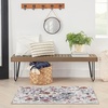 image:imageNourison Home Nourison Washables Ivory Pink 3 x 5 Area Rug  Easy Clean Non Shedding Bed Room Living Room Dining Room Kitchen 3 x 5Ivory Pink