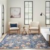 image:imageNourison Home Nourison Washables Ivory Pink 3 x 5 Area Rug  Easy Clean Non Shedding Bed Room Living Room Dining Room Kitchen 3 x 5Navy Multicolor