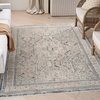 image:imageNourison Home Nyle Ivory Grey Blue 26 x 46 Area Rug  Easy Clean Non Shedding Bed Room Living Room Dining Room Kitchen 3 x 5Ivory Charcoal