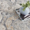 image:imageNourison Home Nyle Ivory Grey Blue 26 x 46 Area Rug  Easy Clean Non Shedding Bed Room Living Room Dining Room Kitchen 3 x 5Ivory Charcoal