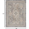 image:imageNourison Home Nyle Ivory Grey Blue 26 x 46 Area Rug  Easy Clean Non Shedding Bed Room Living Room Dining Room Kitchen 3 x 5Ivory Charcoal