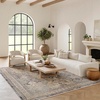 image:imageNourison Home Nyle Ivory Grey Blue 26 x 46 Area Rug  Easy Clean Non Shedding Bed Room Living Room Dining Room Kitchen 3 x 5Ivory Charcoal