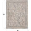 image:imageNourison Home Nyle Ivory Grey Blue 26 x 46 Area Rug  Easy Clean Non Shedding Bed Room Living Room Dining Room Kitchen 3 x 5IvoryGreyBlue