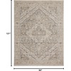 image:imageNourison Home Nyle Ivory Taupe 23 x 8 Area Rug  Easy Clean Non Shedding Bed Room Living Room Dining Room Kitchen 8 RunnerIvoryTaupe