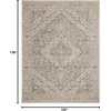 image:imageNourison Home Nyle Ivory Taupe 23 x 8 Area Rug  Easy Clean Non Shedding Bed Room Living Room Dining Room Kitchen 8 RunnerIvoryTaupe