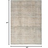 image:imageNourison Home Nyle Traditional Ivory Blue 710 x 101 Area Rug Easy Cleaning Non Shedding Bed Room Living Room Dining Room Kitchen 8x10Buff