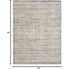 image:imageNourison Home Nyle Traditional Ivory Blue 710 x 101 Area Rug Easy Cleaning Non Shedding Bed Room Living Room Dining Room Kitchen 8x10Ivory Blue
