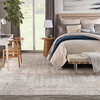 image:imageNourison Home Nyle Traditional Ivory Blue 710 x 101 Area Rug Easy Cleaning Non Shedding Bed Room Living Room Dining Room Kitchen 8x10Pewter