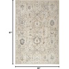 image:imageNourison Home Oushak Home Charcoal 9 x 12 Area Rug  Easy Clean Non Shedding Bed Room Living Room Dining Room Kitchen 9 x 12Cream
