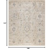 image:imageNourison Home Oushak Home Charcoal 9 x 12 Area Rug  Easy Clean Non Shedding Bed Room Living Room Dining Room Kitchen 9 x 12Cream