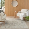 image:imageNourison Home Oushak Home Charcoal 9 x 12 Area Rug  Easy Clean Non Shedding Bed Room Living Room Dining Room Kitchen 9 x 12Cream