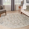 image:imageNourison Home Oushak Home Charcoal 9 x 12 Area Rug  Easy Clean Non Shedding Bed Room Living Room Dining Room Kitchen 9 x 12Grey