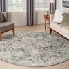 image:imageNourison Home Oushak Home Mint 6 x 9 Area Rug  Easy Clean Non Shedding Bed Room Living Room Dining Room Kitchen 6 x 9Charcoal