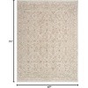 image:imageNourison Home Outlines Ivory Grey 53 x 73 Area Rug  Easy Clean Non Shedding Bed Room Living Room Dining Room Kitchen 5 x 7Ivory Grey