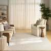 image:imageNourison Home Outlines Ivory Mocha 6 x 9 Area Rug  Easy Clean Non Shedding Bed Room Living Room Dining Room Kitchen 6 x 9Ivory Grey